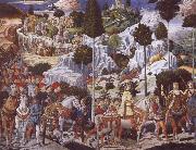 Benozzo Gozzoli The Procession of the Magi,Procession of the Youngest King oil painting on canvas